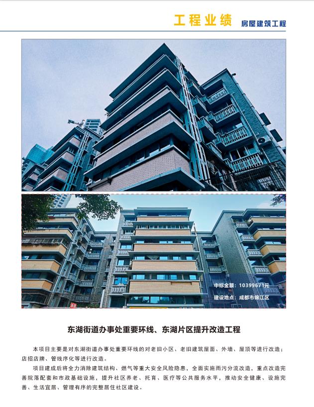 东湖街道办事处重要环线、东湖片区提升改造工程