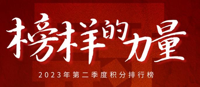2023年第二季度表彰优秀